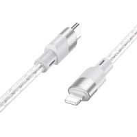Кабель Hoco X99 Crystal junction PD silicone charging data cable |1m, 27W/3A|