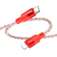 Кабель Hoco X99 Crystal junction PD silicone charging data cable |1m, 27W/3A|