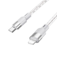Кабель Hoco X99 Crystal junction PD silicone charging data cable |1m, 27W/3A|