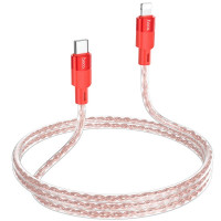 Кабель Hoco X99 Crystal junction PD silicone charging data cable |1m, 27W/3A|