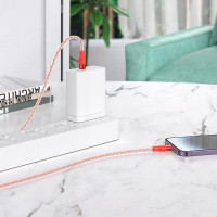 Кабель Hoco X99 Crystal junction PD silicone charging data cable |1m, 27W/3A|