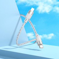 Кабель Hoco X99 Crystal junction PD silicone charging data cable |1m, 27W/3A|