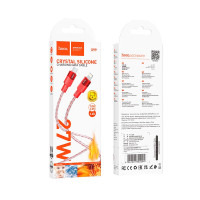 Кабель Hoco X99 Crystal junction PD silicone charging data cable |1m, 27W/3A|
