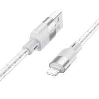 Кабель Hoco X99 Crystal junction Lightning silicone charging data cable |1m, 2.4A|