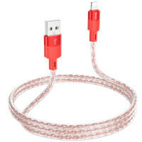 Кабель Hoco X99 Crystal junction Lightning silicone charging data cable |1m, 2.4A|