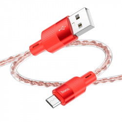 Кабель Hoco X99 Crystal junction Micro USB silicone charging data cable |1m, 2.4A|