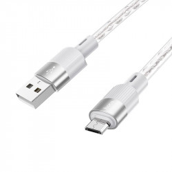 Кабель Hoco X99 Crystal junction Micro USB silicone charging data cable |1m, 2.4A|
