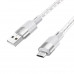 Кабель Hoco X99 Crystal junction Micro USB silicone charging data cable |1m, 2.4A|