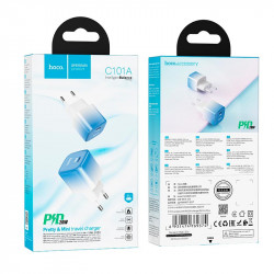 Адаптер мережевий Hoco single port charger C101A |Type-C, PD, 3A/20W|