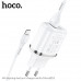 Адаптер мережевий Hoco Micro USB cable Aspiring dual port charger set N4 |2USB, 2.4A|