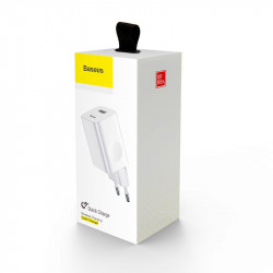Адаптер мережевий BASEUS for Qi quick charge |1USB, 2.4A,QC3.0| (CCALL-BX02)