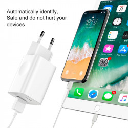Адаптер мережевий BASEUS for Qi quick charge |1USB, 2.4A,QC3.0| (CCALL-BX02)