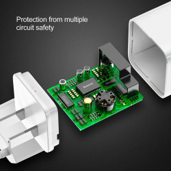 Адаптер мережевий BASEUS for Qi quick charge |1USB, 2.4A,QC3.0| (CCALL-BX02)
