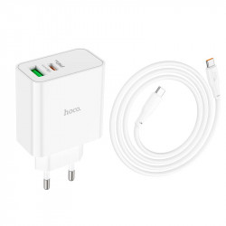 Адаптер мережевий HOCO Type-C to Type-C cable Awesome C113A |1USB/1Type-C, 65W/3A, PD/QC|