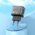 Адаптер мережевий HOCO dazzling dual-port N34 |1USB/1Type-C, 20W/3A, PD/QC|