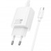 Адаптер мережевий HOCO gentle single port charger N60 (Type-C to Type-C Set) |1Type-C, 20W/3A, PD/QC|