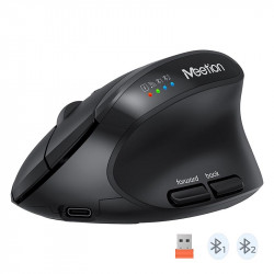 Миша MEETION 2.4 G+Bluetooth Office Vertical Mouse BTM008 |800-1200-1600-2400dpi, 400h, Type-C charging|