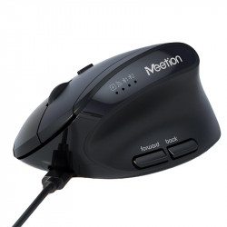 Миша MEETION 2.4 G+Bluetooth Office Vertical Mouse BTM008 |800-1200-1600-2400dpi, 400h, Type-C charging|