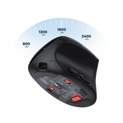 Миша MEETION 2.4 G+Bluetooth Office Vertical Mouse BTM008 |800-1200-1600-2400dpi, 400h, Type-C charging|