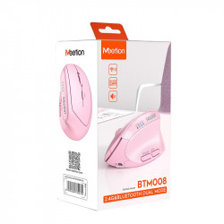 Миша MEETION 2.4 G+Bluetooth Office Vertical Mouse BTM008 |800-1200-1600-2400dpi, 400h, Type-C charging|