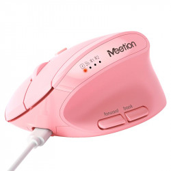 Миша MEETION 2.4 G+Bluetooth Office Vertical Mouse BTM008 |800-1200-1600-2400dpi, 400h, Type-C charging|