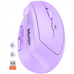 Миша MEETION 2.4 G+Bluetooth Office Vertical Mouse BTM008 |800-1200-1600-2400dpi, 400h, Type-C charging|