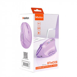 Миша MEETION 2.4 G+Bluetooth Office Vertical Mouse BTM008 |800-1200-1600-2400dpi, 400h, Type-C charging|