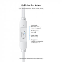 Навушники USAMS In-Ear Earphone US-SJ594 EP-47 |3.5mm|