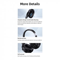 Навушники USAMS Wireless Headphone YH Series YH21 |BT5.3/AUX, 70h|