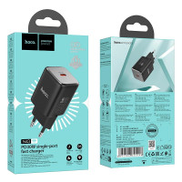 Адаптер мережевий HOCO Vista single port charger N43 |Type-C, QC/PD, 30W/3A|