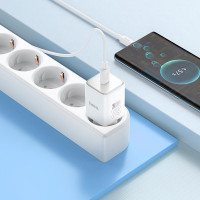 Адаптер мережевий HOCO Vista single port charger N43 |Type-C, QC/PD, 30W/3A|