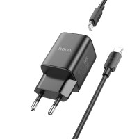 Адаптер мережевий HOCO Type-C to Type-C cable Vista single port charger N43 |Type-C, QC/PD, 30W/3A|