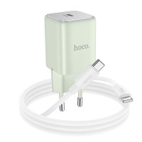 Адаптер мережевий HOCO Type-C to Type-C cable Vista single port charger N43 |Type-C, QC/PD, 30W/3A|