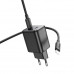 Адаптер мережевий Hoco Elogiado dual-port charger N42 (Type-C to Type-C Set) |2Type-C, 45W/3A, PD/QC|