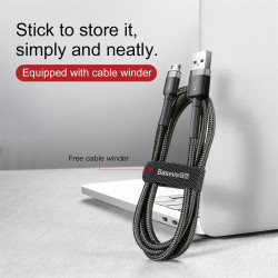 Кабель BASEUS Micro USB Cafule |3m, 2A| (CAMKLF-HG1)