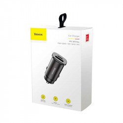 Адаптер автомобільний BASEUS PPS |QC4.0/PD, 1USB/1Type-C, 30W, 5A|