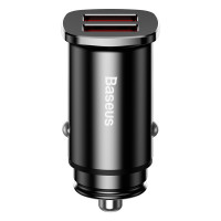Адаптер автомобільний BASEUS Square metal |QC3.0, 2USB, 30W, 5A|