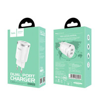 Адаптер мережевий Hoco Thunder C38A |2USB, 2.4A|