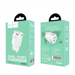 Адаптер мережевий Hoco Thunder C38A |2USB, 2.4A|