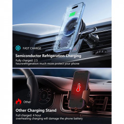 Тримач 2in1 semiconductor cooling MagSafe Wireless Charger XYJ S17 |Phone, Apple Watch|