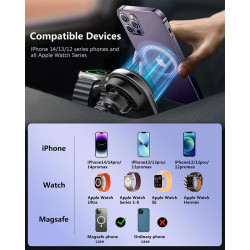 Тримач 2in1 semiconductor cooling MagSafe Wireless Charger XYJ S17 |Phone, Apple Watch|