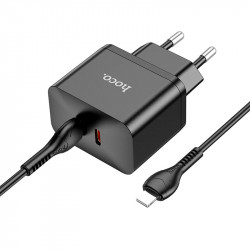 Адаптер мережевий HOCO Type-C to Lightning Cable Triumph charger set N29 |2Type-C, 35W/3A, PD/QC|