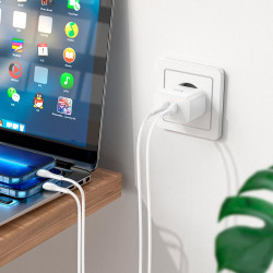 Адаптер мережевий HOCO Type-C to Lightning Cable Triumph charger set N29 |2Type-C, 35W/3A, PD/QC|
