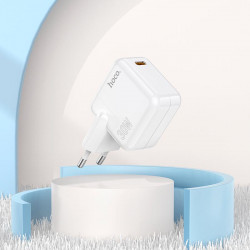 Адаптер мережевий HOCO Advantage single port charger C112A |Type-C, 30W/3A, PD/QC|
