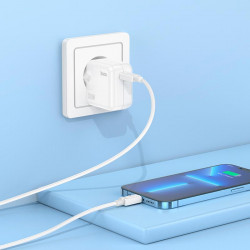 Адаптер мережевий HOCO Advantage single port charger C112A |Type-C, 30W/3A, PD/QC|