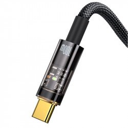 Кабель Baseus Explorer Series Auto Power-Off Fast Charging Data Cable USB To Type-C |100W/6A, 1m|