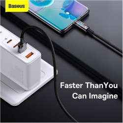 Кабель Baseus Explorer Series Auto Power-Off Fast Charging Data Cable USB To Type-C |100W/6A, 1m|