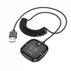 Аудіоадаптер універсальний HOCO Unity car BT FM transmitter E65 |BT5.0, FM, AUX, TF, Support 2 Phones|