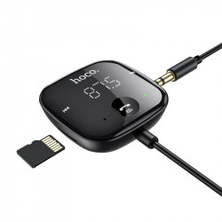 Аудіоадаптер універсальний HOCO Unity car BT FM transmitter E65 |BT5.0, FM, AUX, TF, Support 2 Phones|