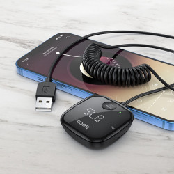 Аудіоадаптер універсальний HOCO Unity car BT FM transmitter E65 |BT5.0, FM, AUX, TF, Support 2 Phones|